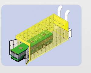 Cabine de peinture retractable PL - Devis sur Techni-Contact.com - 1