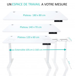 Cadre de bureau électrique sans plateau - Devis sur Techni-Contact.com - 5