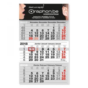 Calendrier trimestriel  - Devis sur Techni-Contact.com - 1