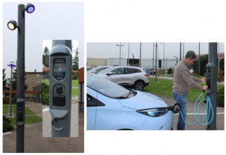 Candélabre de recharge pour véhicule électrique - Devis sur Techni-Contact.com - 1