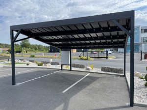 Carport photovoltaique avec borne de recharge pour véhicules électriques - Devis sur Techni-Contact.com - 1