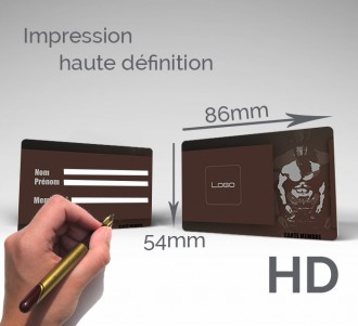 Carte d'adhérent plastique à écriture stylo - Devis sur Techni-Contact.com - 3