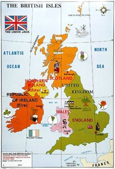 Carte des îles britaniques - Devis sur Techni-Contact.com - 2
