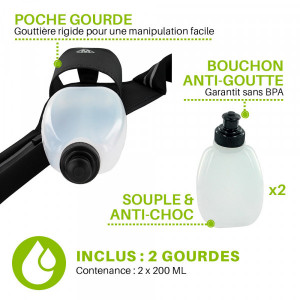 Ceinture course à pied avec gourdes - Devis sur Techni-Contact.com - 5