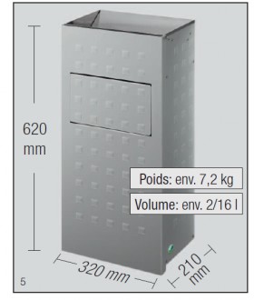 Cendrier avec seau intérieur - Devis sur Techni-Contact.com - 2