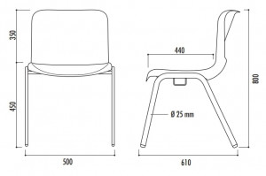 Chaise de collectivité plastique - Devis sur Techni-Contact.com - 2