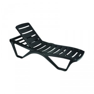 Chaise longue plastique à dossier inclinable CAPRICCIO - Devis sur Techni-Contact.com - 1