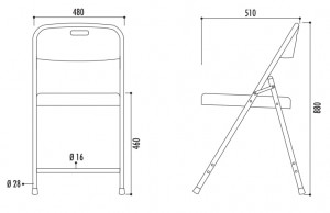 Chaise pliante polyéthylène - Devis sur Techni-Contact.com - 2