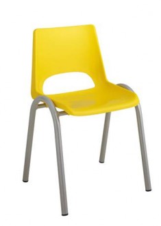 Chaise scolaire à coque plastique 4 pieds - Devis sur Techni-Contact.com - 1