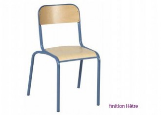 Chaise scolaire en hêtre ou stratifié - Devis sur Techni-Contact.com - 1