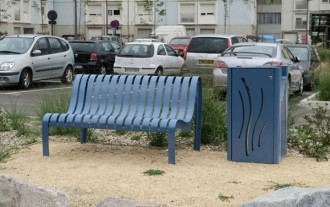 Chaise urbaine à lattes acier mécanosoudé - Devis sur Techni-Contact.com - 2