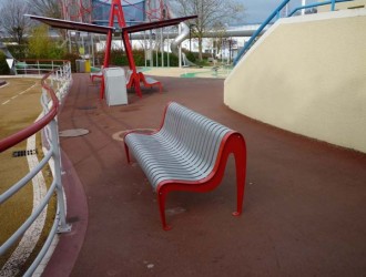 Chaise urbaine à lattes acier mécanosoudé - Devis sur Techni-Contact.com - 3