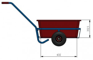 Char à bras léger avec cuvette 200 Kg - Devis sur Techni-Contact.com - 3