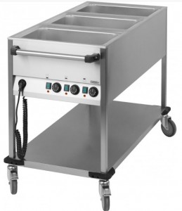 Chariot bain-marie à eau cuve emboutie - Devis sur Techni-Contact.com - 1