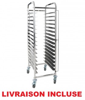 Chariot boulanger 16 plateaux inox - Devis sur Techni-Contact.com - 1