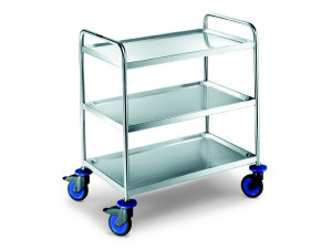 Chariot de service inox 3 plateaux  - Devis sur Techni-Contact.com - 1