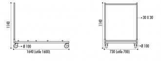 Chariot pour tables 400 kg - Devis sur Techni-Contact.com - 2