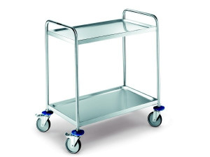 Chariot de service inox 2 plateaux - Devis sur Techni-Contact.com - 1