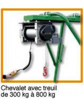 Chevalet avec treuil 500 kg - Devis sur Techni-Contact.com - 1