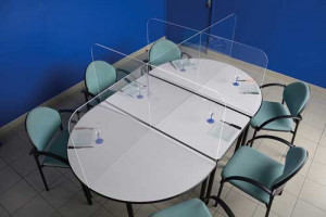 Cloison de protection pour table de cantine - Devis sur Techni-Contact.com - 3