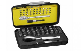 Coffret de 32 Embouts de vissage avec clé mini-cliquet - Devis sur Techni-Contact.com - 1