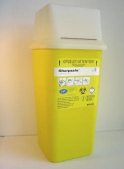 Collecteur d’aiguille usagé Sharpsafe 7 litres - Devis sur Techni-Contact.com - 1