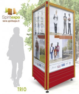 Colonne affichage vitrines exterieur - Devis sur Techni-Contact.com - 3