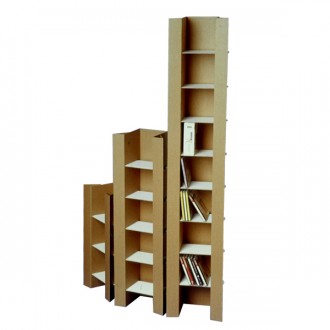 Colonnette rangement 108 CD en carton - Devis sur Techni-Contact.com - 1