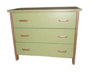 Commode en bois avec 3 tiroirs  - Devis sur Techni-Contact.com - 3