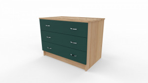 Commode pour chambre 3 tiroir  - Devis sur Techni-Contact.com - 2