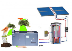 Composteur électromécanique 17 à 36 tonnes/an soit 50 à 100 kg/jour  - Devis sur Techni-Contact.com - 1