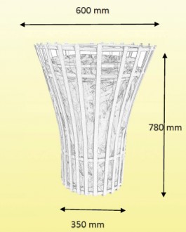 Corbeille de ville métal 100 Litres - Devis sur Techni-Contact.com - 2