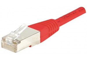 Cordon RJ45 Rouge 0,70 m - Devis sur Techni-Contact.com - 1