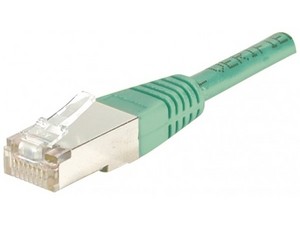 Cordon RJ45 Vert 0,30 m - Devis sur Techni-Contact.com - 1