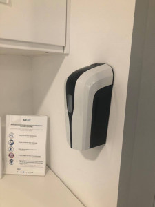 Distributeur automatique de désinfectant pour les mains Noir et blanc - Devis sur Techni-Contact.com - 2