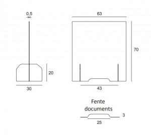 Ecran de protection pour comptoir (Lot de 5) - Devis sur Techni-Contact.com - 4