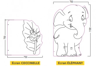 Ecrans urinoirs stratifié enfants - Devis sur Techni-Contact.com - 3