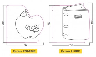 Ecrans urinoirs stratifié enfants - Devis sur Techni-Contact.com - 4