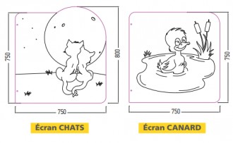 Ecrans urinoirs stratifié enfants - Devis sur Techni-Contact.com - 6