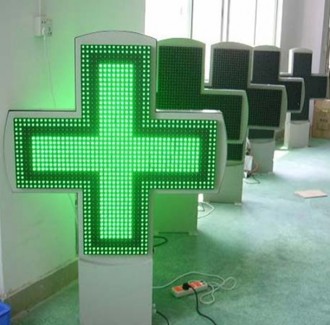 Enseigne croix de pharmacie - Devis sur Techni-Contact.com - 1