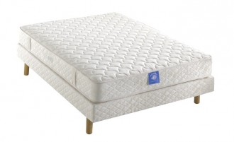 Ensemble Matelas Duvivier Nymphéa Sommier Duvivier 16 lattes-140x190 - Devis sur Techni-Contact.com - 1