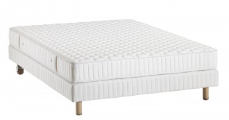 Ensemble Simmons Matelas Suite 600 Sommier Suite Contact Pieds-80x190 - Devis sur Techni-Contact.com - 1