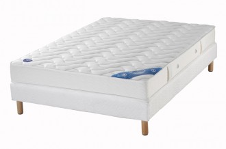 Ensemble Someo Matelas Chantilly Luxe Sommier Chinon Pieds-90x190 - Devis sur Techni-Contact.com - 1