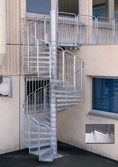 Escalier métallique de secours - Devis sur Techni-Contact.com - 1