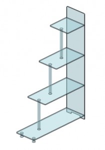 Etagere de séparation en plexiglas - Devis sur Techni-Contact.com - 2