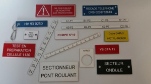 Étiquette de signalisation sur longerons - Devis sur Techni-Contact.com - 1