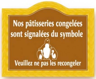 Etiquette signalétique congélation pâtisserie - Devis sur Techni-Contact.com - 2