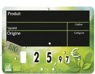 Etiquettes prix fruits et légumes Bio - Devis sur Techni-Contact.com - 1