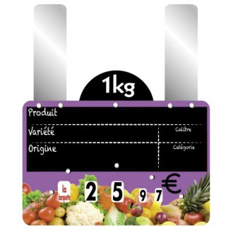 Etiquettes prix fruits et légumes à grandes pattes - Devis sur Techni-Contact.com - 3