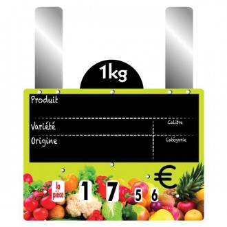 Etiquettes prix fruits et légumes à grandes pattes - Devis sur Techni-Contact.com - 5
